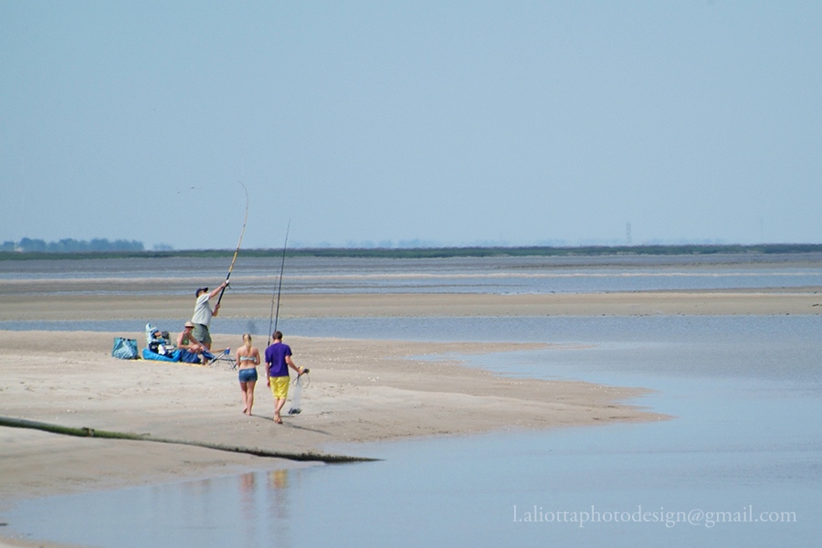 Fishing at Bald Head Inlet